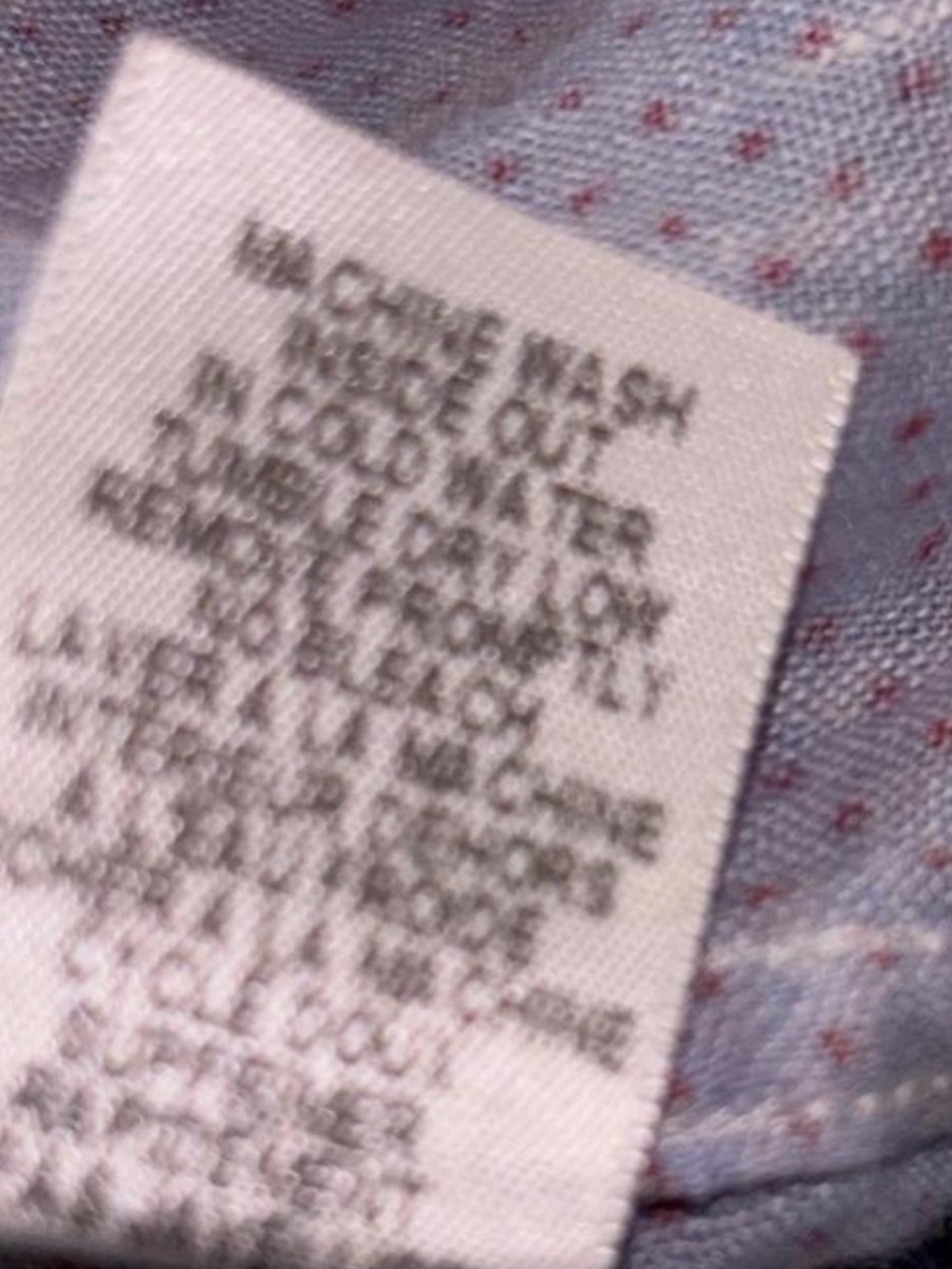 Frank & Eileen Blue Shirt with Red Polka Dot Print - Picture 8 of 8